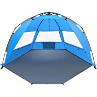 TAGVO Pop Up Beach Tent Sun Shelter con Puerta de Entrada- Fácil de Instalar Tear Down- Portable Canopy